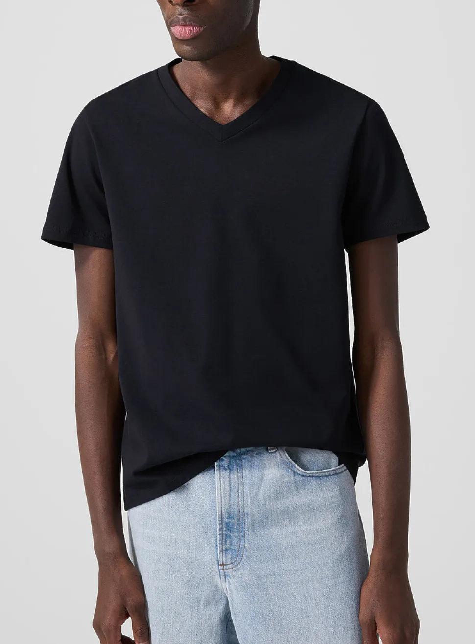 Stretch V-neck T-shirt