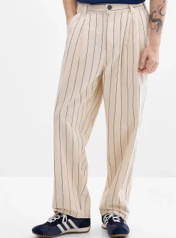 Striped Foster pleated pant
