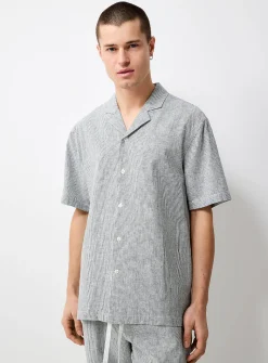 Striped lightweight linen shirt