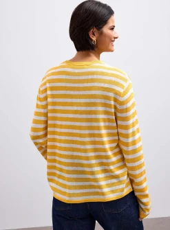 Striped loose-fit sweater