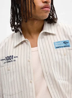 Striped mechanic shirt