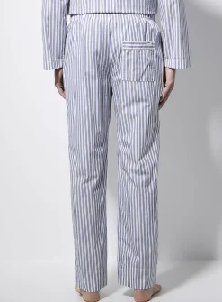 Striped organic cotton poplin pyjama pant