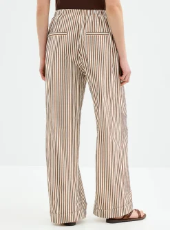 Striped seersucker pant