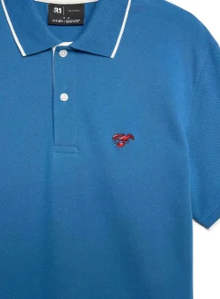 Summer embroidery piqué polo