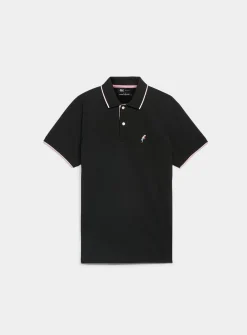Summer embroidery piqué polo