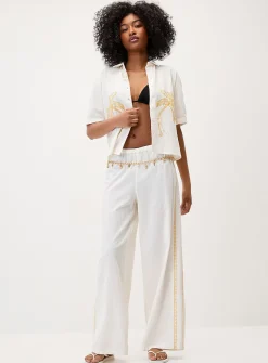 Summer embroidery shirt