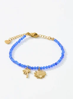 Summery charm beaded bracelet