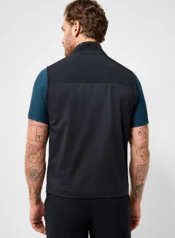 Sunday Element sleeveless stand-up-collar jacket