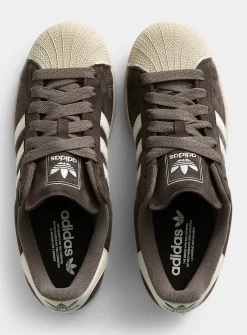 Superstar II coffee nubuck sneakers