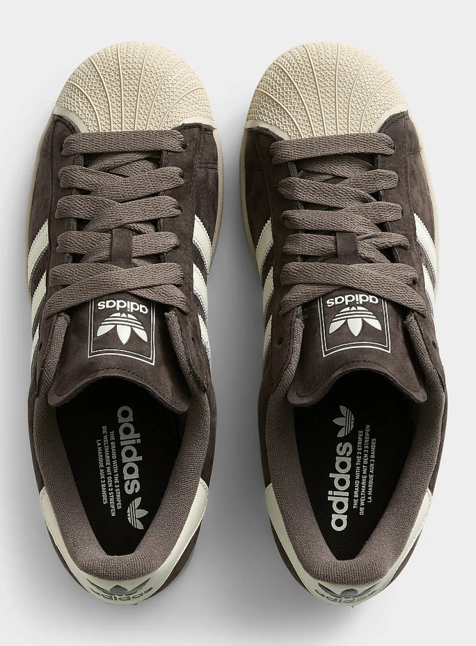 Superstar II coffee nubuck sneakers