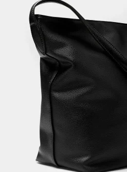 Supple pebbled hobo bag