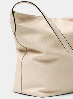 Supple pebbled hobo bag