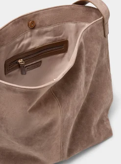 Supple square hobo bag