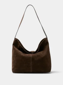 Supple square hobo bag