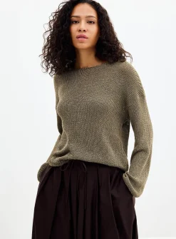 Supple weave loose sweater