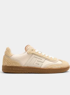 Swan frayed suede sneakers