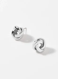 Tangled hoop earrings