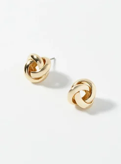 Tangled hoop earrings