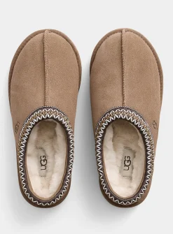 Tasman II chestnut mule slippers
