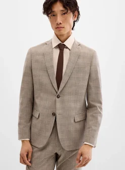 Taupe Prince of Wales suit