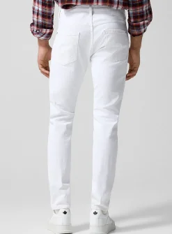 Teddy fitted white jean