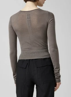Temple pure virgin wool openwork sweater