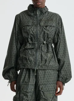 Tenzin Spectra hybrid sleeves floral parka