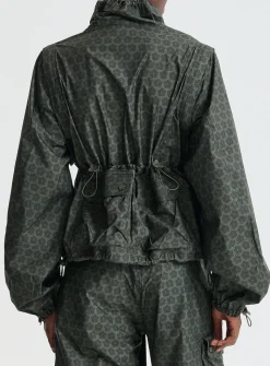 Tenzin Spectra hybrid sleeves floral parka
