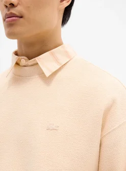 Terry-like textured sweatshirt