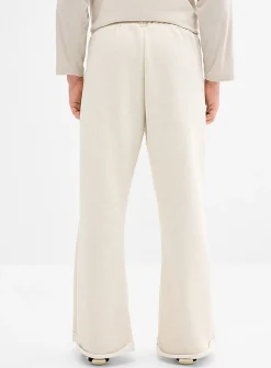 Terry-lined flared pant