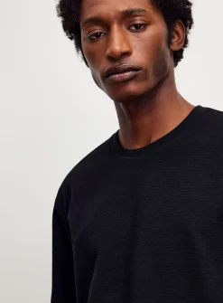 Textured jersey T-shirt