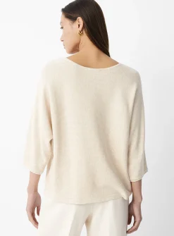 Textured knit loose boxy sweater