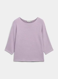 Textured knit loose boxy sweater