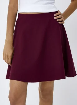 Thick jersey skater miniskirt