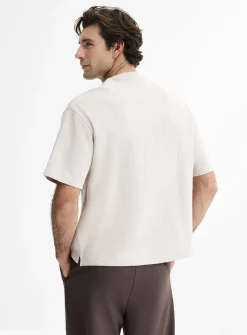 Thick textured jersey T-shirt