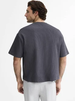 Thick textured jersey T-shirt