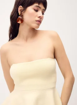 Thin-knit peplum cami