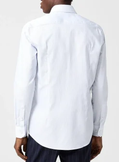 Thin-stripe slim shirt