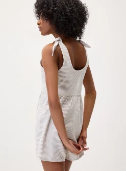 Tie-strap romper