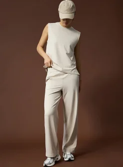 Toggle-waist ultra-soft wide-leg pant