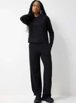 Toggle-waist ultra-soft wide-leg pant