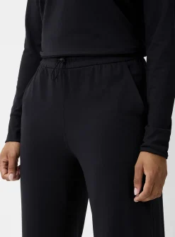 Toggle-waist ultra-soft wide-leg pant