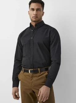 Tone-on-tone jacquard shirt