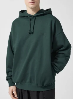 Tone-on-tone logo hoodie