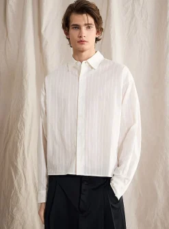 Tone-on-tone stripe shirt
