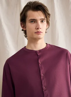 Touch of silk Henley T-shirt