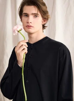 Touch of silk Henley T-shirt