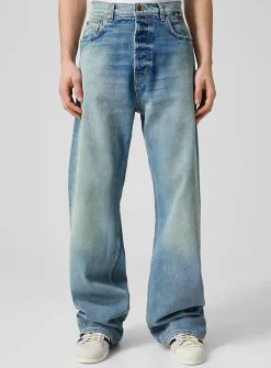Traxedo faded wide-leg jean
