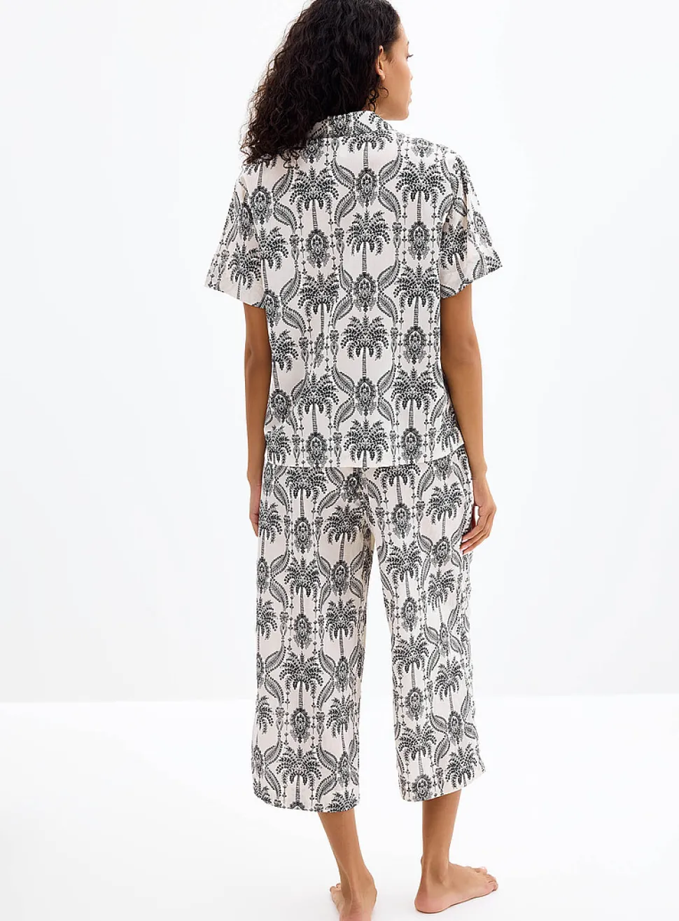 Tropical expression flowy pyjama set