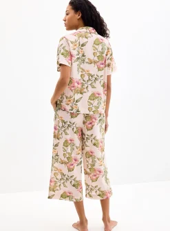 Tropical expression flowy pyjama set